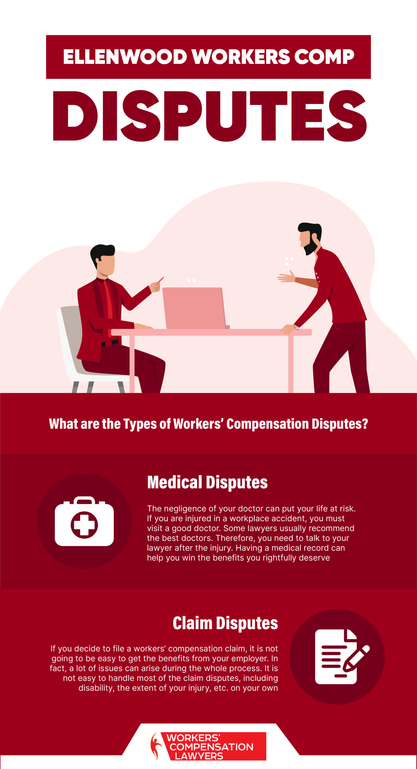 Ellenwood Workers Compensation Disputes Infographic