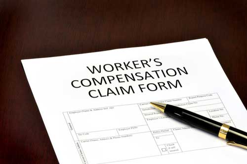 Form for workers' compensation claims process in Fayetteville, Georgia