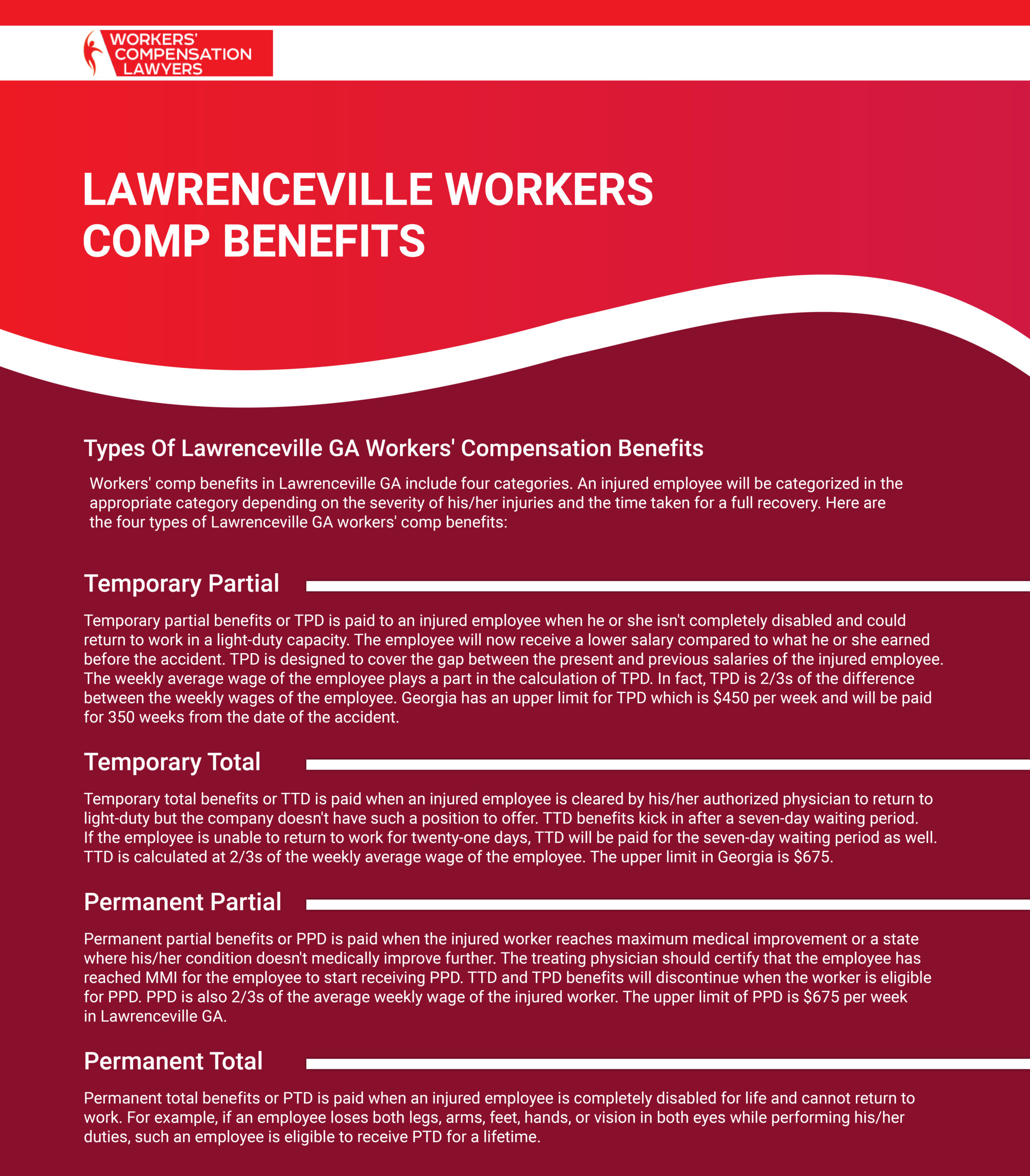 Lawrenceville Workers Compensation Benefits Infographic