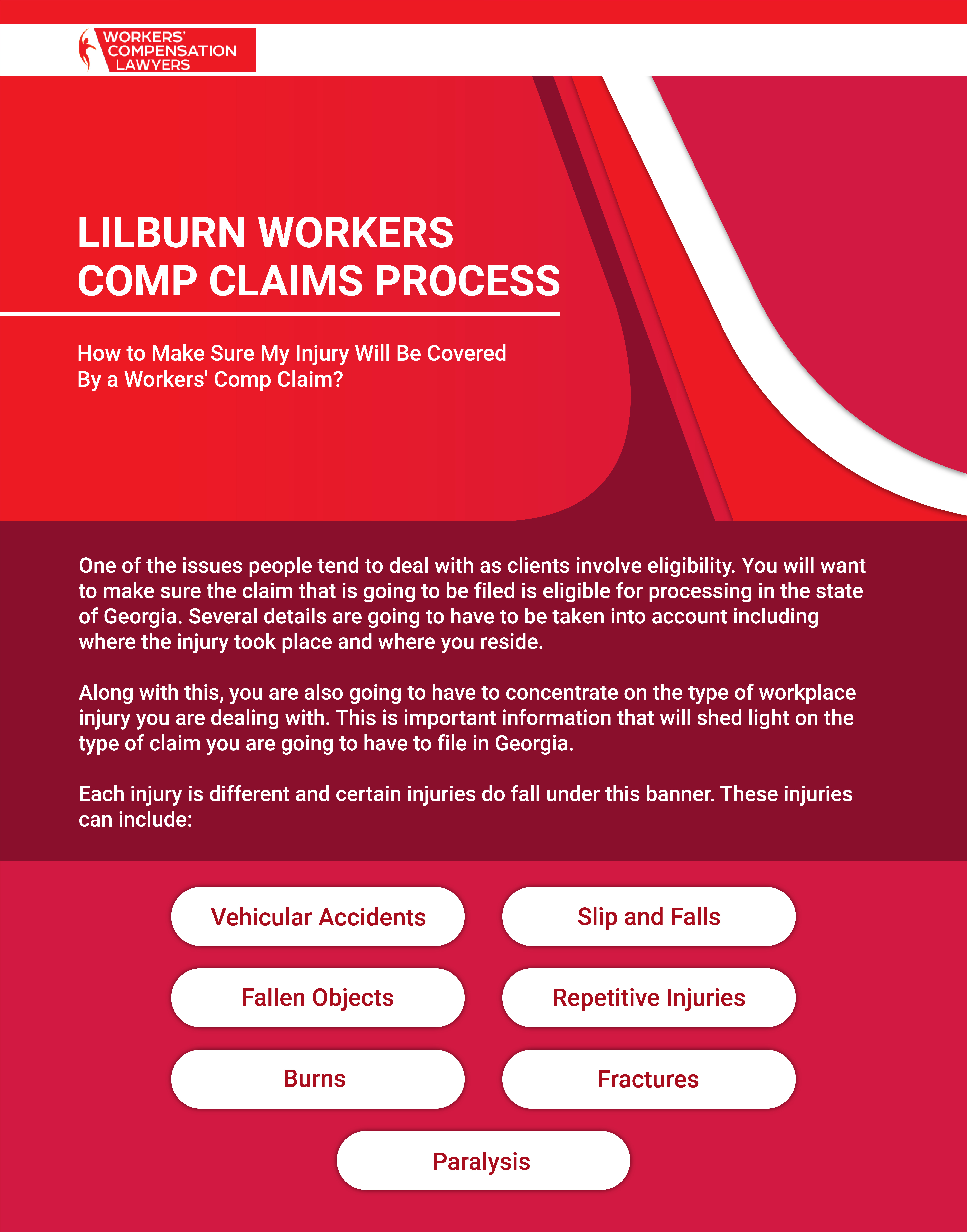 Lilburn Workers Compensation Claims Process Infographic