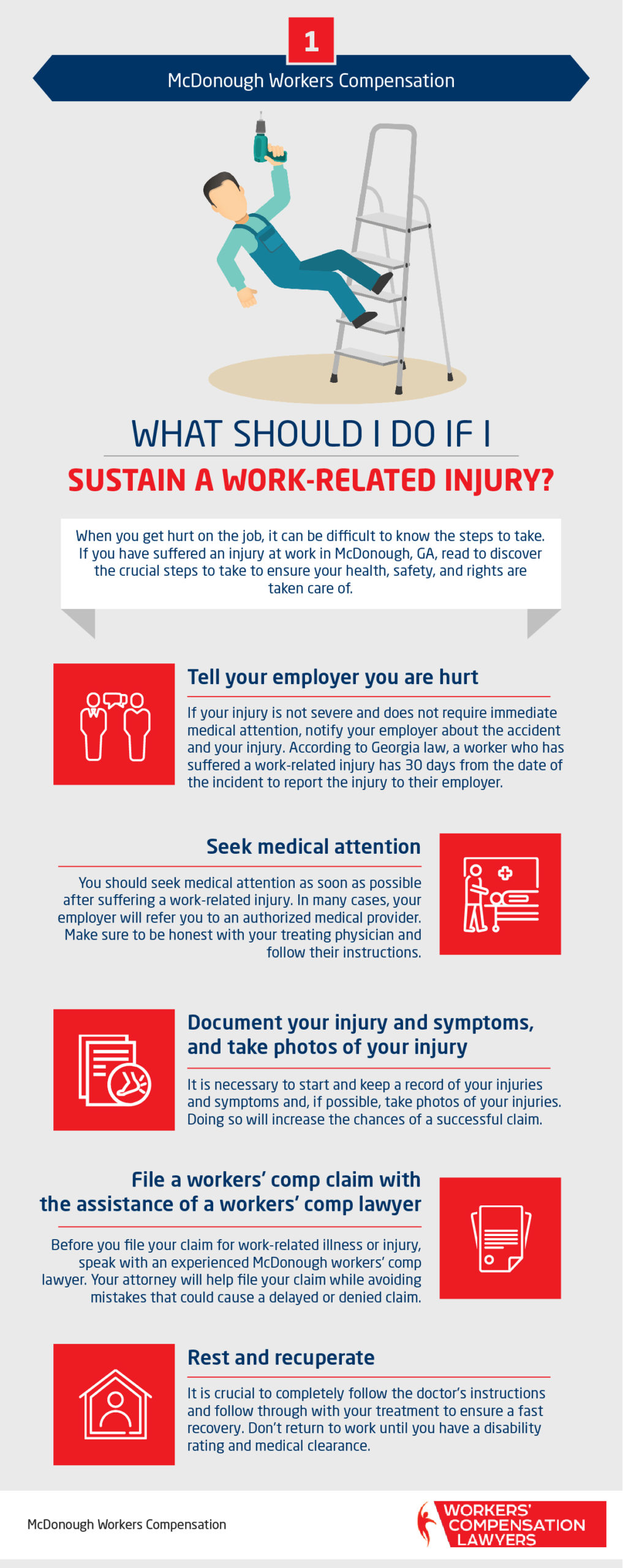 Mcdonough Workers' Compensation Lawyer Infographic