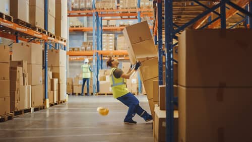 slipping and falling in a warehouse, compensable work injuries in douglasville
