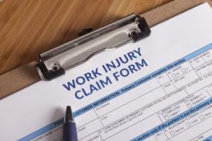 Fill out a workers compensation claim form after an injury