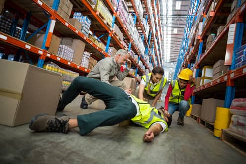 man injured on the in a warehouse and needs a Douglasville Workers' Compensation Lawyer