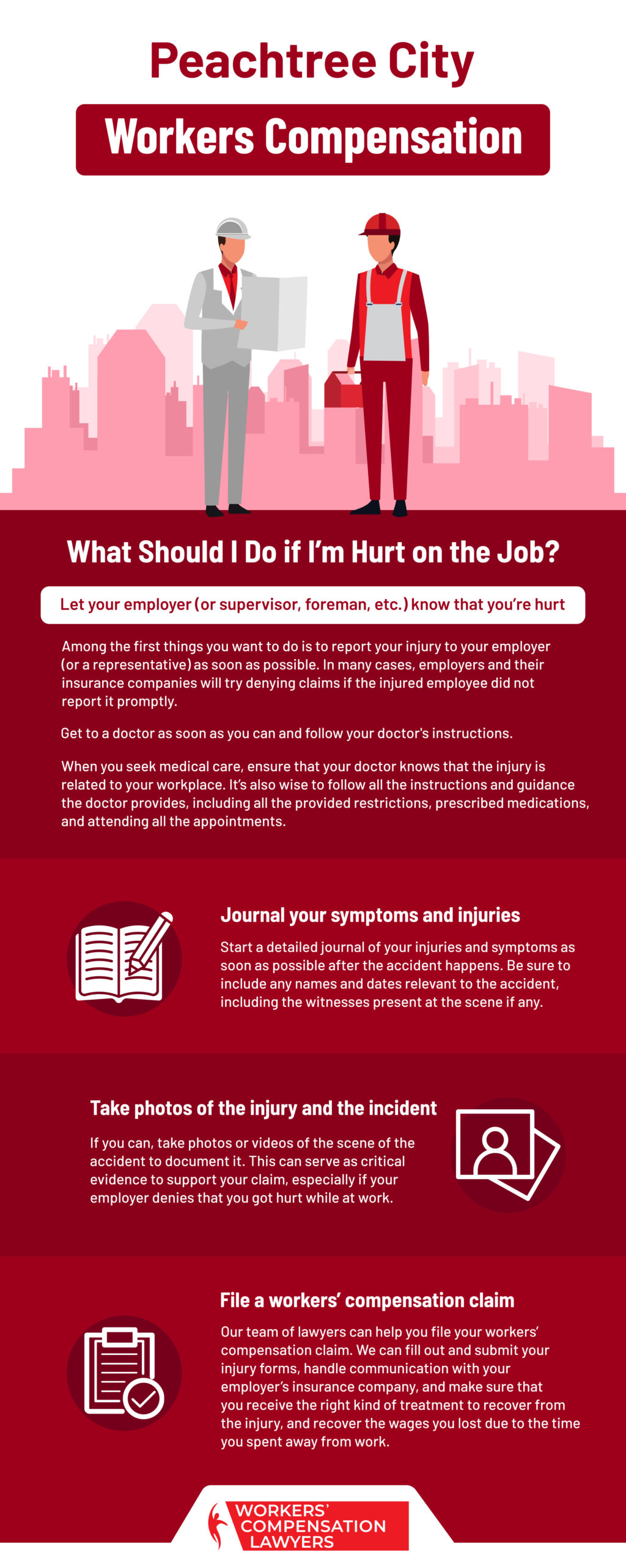 Peachtree City Workers Compensation Infographic